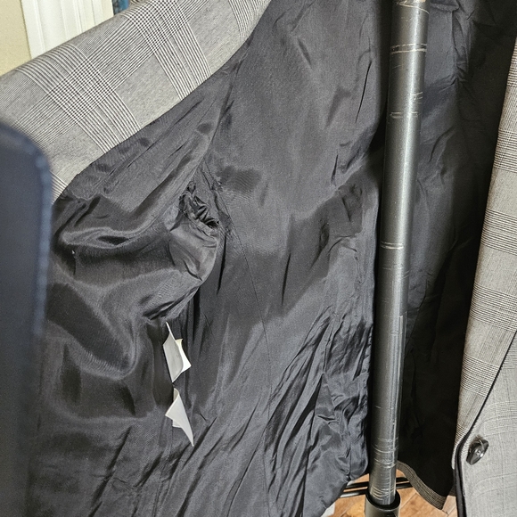 Anne Klein Stretch Herringbone Design Women's sz 10 Jacket Blazer - Picture 11 of 15